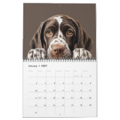 Calendrier des yeux de chiot de chien mignon (Jan 2027)