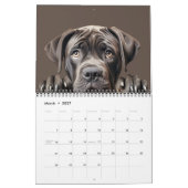 Calendrier des yeux de chiot de chien mignon (Mar 2027)