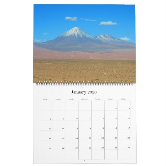 Calendrier désert d'atacama 2025 grand (Jan 2026)