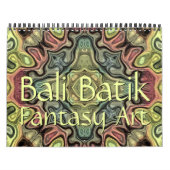 Calendrier Design Bali Batik Motif Imaginaire Art Designs (Protection)