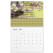 Calendrier design d'un vase avec des fleurs dedans (Feb 2027)
