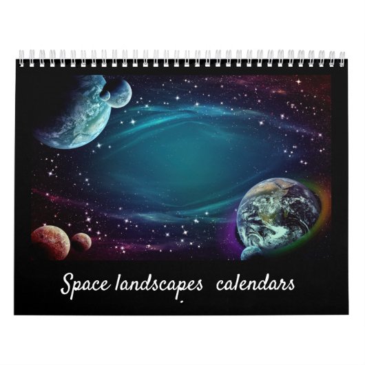 Calendrier Design élégant et moderne paysage de l'espace 12 m (Protection)