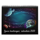 Calendrier Design élégant et moderne paysage de l'espace 2021 (Protection)