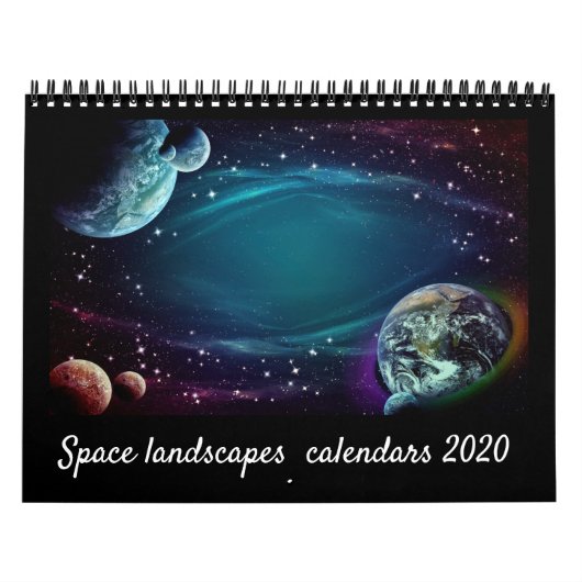 Calendrier Design élégant et moderne paysage de l'espace 2021 (Protection)
