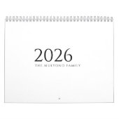 Calendrier Design minimaliste et épuré (Protection)