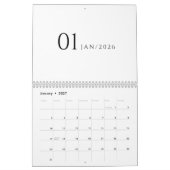 Calendrier Design minimaliste et épuré (Jan 2027)