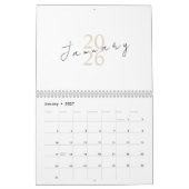 Calendrier Design minimaliste et épuré (Jan 2027)