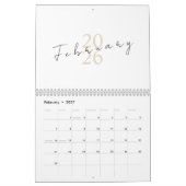 Calendrier Design minimaliste et épuré (Feb 2027)