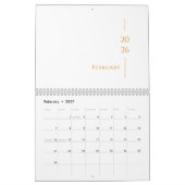 Calendrier Design Minimaliste Propre (Feb 2027)