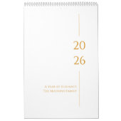 Calendrier Design minimaliste propre (Protection)