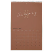 Calendrier Design minimaliste propre (Jan 2027)