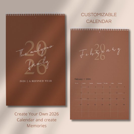 Calendrier Design minimaliste propre
