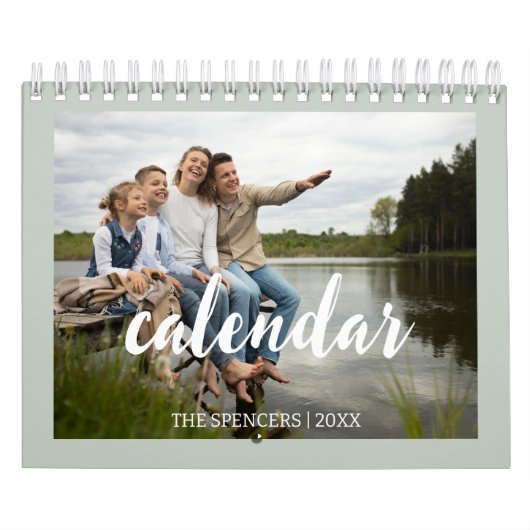 Calendrier Design moderne Photo de famille 2024 (Protection)