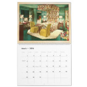 Calendrier Designs d'intérieur vintages - 1940 Maisons - (Mar 2026)