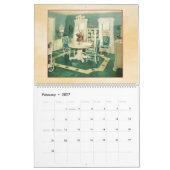 Calendrier Designs d'intérieur vintages - 1940 Maisons - (Feb 2027)