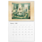 Calendrier Designs d'intérieur vintages - 1940 Maisons - (Feb 2026)