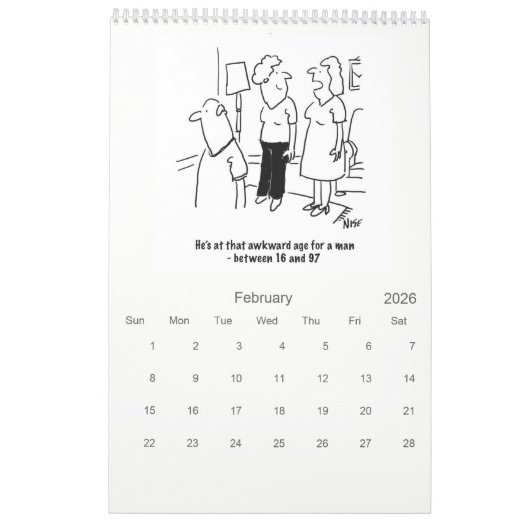 Calendrier Dessin de Nigel Sutherland (Feb 2026)