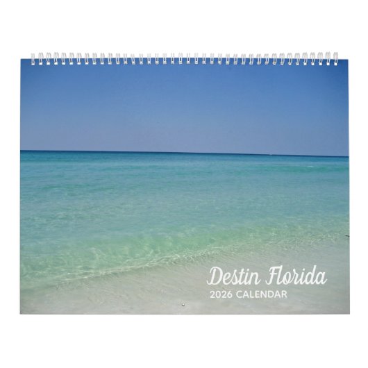 Calendrier Destin Florida Beach Photographie Balnéaire 2026 M (Protection)