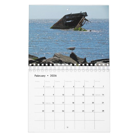 Calendrier Destinations de plage (Feb 2026)