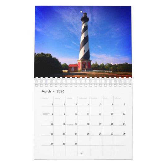 Calendrier Destinations de plage (Mar 2026)