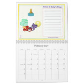 Calendrier d'étapes de bébé pour le bébé et la (Feb 2027)