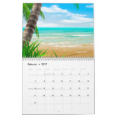 Calendrier d'été de plage 2021 (Feb 2027)