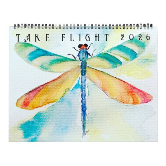 Calendrier deux pages Take Flight (12 mois) (Protection)