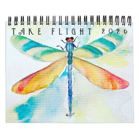 Calendrier deux pages Take Flight (12 mois) (Protection)