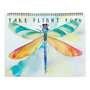 Calendrier deux pages Take Flight (12 mois)