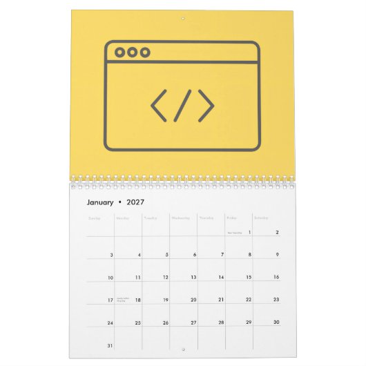Calendrier Developers Calendars (Jan 2027)