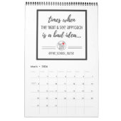 Calendrier Devis mensuels pour les infirmières de l'école (Mar 2026)