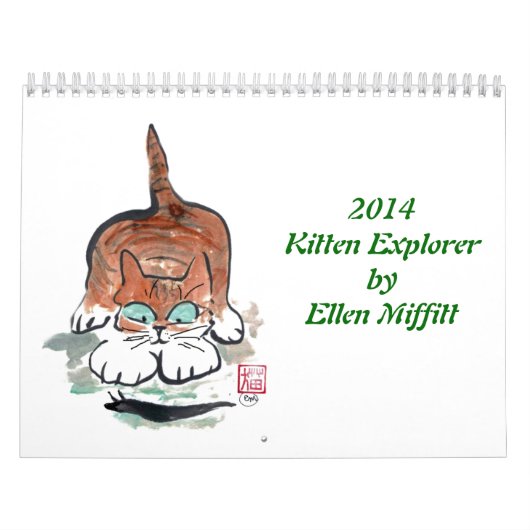 Calendrier d'Exporer 2014 de chaton par Ellen (Protection)