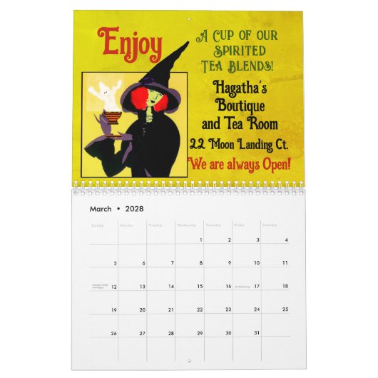 Calendrier d'Halloween 2025 (Mar 2028)