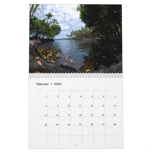 Calendrier d'Hawaï (Feb 2026)