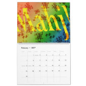 Calendrier d'heure-milliampère Jongg (Feb 2027)