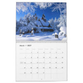 Calendrier d'hiver de taille moyenne (Mar 2027)