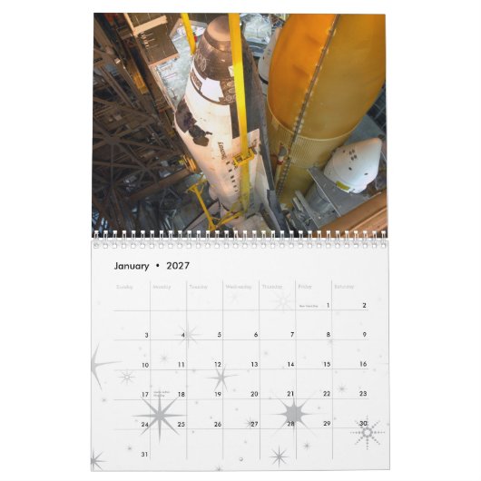 Calendrier d'hommage de la NASA (Jan 2027)