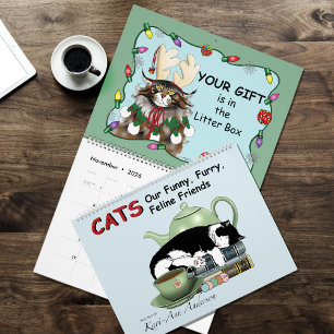 Calendrier d'humour de chats drôles 2026