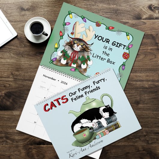 Calendrier d'humour de chats drôles 2026