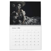 Calendrier Día de los Muertos – Women in Black & White 2026 (Jan 2026)