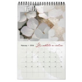 Calendrier Dieu méditation jardin : étoile & mot (Feb 2026)