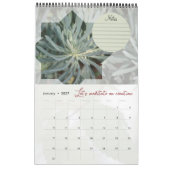 Calendrier Dieu méditation jardin : étoile & notes (Jan 2027)