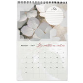 Calendrier Dieu méditation jardin : étoile & notes (Feb 2027)