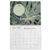 Calendrier Dieu méditation jardin : mots & notes (Jan 2026)