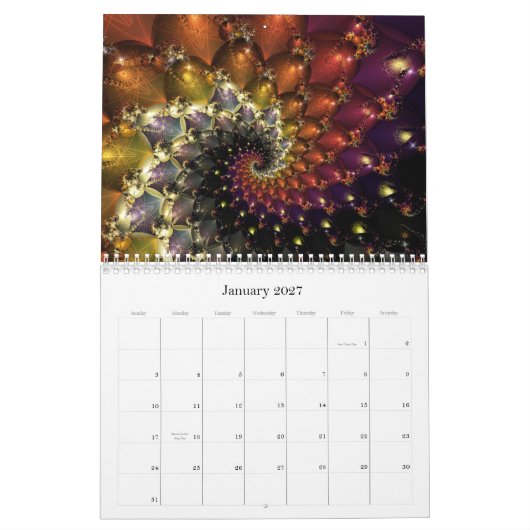 Calendrier Digital Baroque 2017 (Jan 2027)