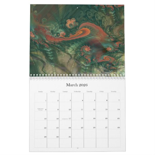 Calendrier Digital Baroque 2017 (Mar 2026)