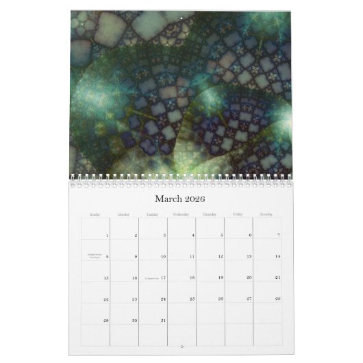 Calendrier Digital Baroque 2018 (Mar 2026)