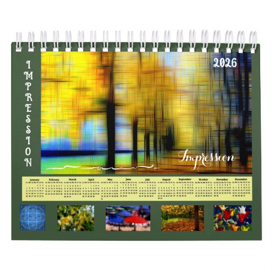 Calendrier Digital effect of style "impression" calendar (Protection)