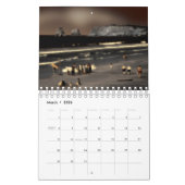 Calendrier Digital effect of style "impression" calendar (Mar 2026)