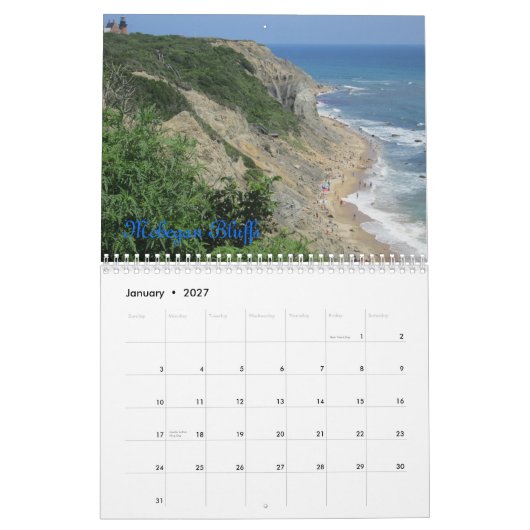 Calendrier d'Île de Block (Jan 2027)